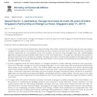  Speech by Dr. S. Jaishankar