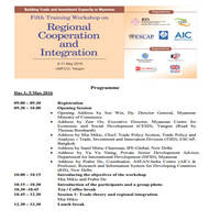  Fifth Training Workshop on Regional