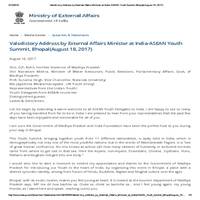 Valedictory Address by External