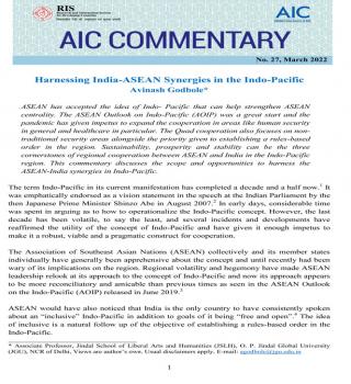 Harnessing India-ASEAN Synergies in the Indo-Pacific